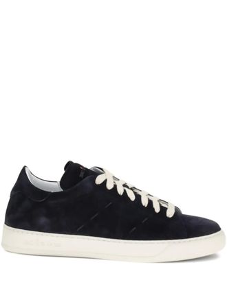 Kiton lace-up low-top sneakers - Blu