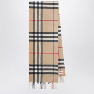 Burberry Sciarpa in cashmere con motivo Check