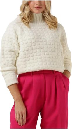 Silvian Heach Dames Truien vesten Lupetto M/l - Sweater - Dames - Coltruien - Beige - L - Truien & Vesten