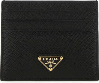 Prada Black Leather Card Holder
