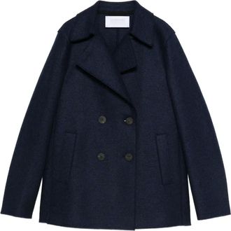 Harris Wharf London Blazer van scheerwol - Blauw