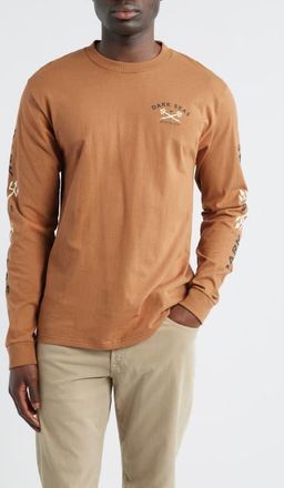 Dark Seas Headmaster V3 Long Sleeve Graphic T-Shirt in Brown Sugar at Nordstrom, Size Xx-Large