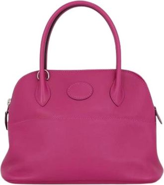 Herm&egrave;s Pre-owned Bolide Handbag - Dames - Vintage Handtas - Roze - ONE Size - Leer - Vintage