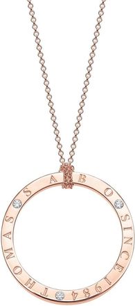 Thomas Sabo Glam & Soul Charm Ketting in ros&eacute;gouden kleur Ke 1877-416-14-L90 - Dames - Kettingen - Roze - ONE Size - Accessoires