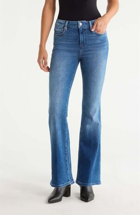 Paige Laurel Canyon High Waist Flare Leg Jeans in Urban Light at Nordstrom, Size 33