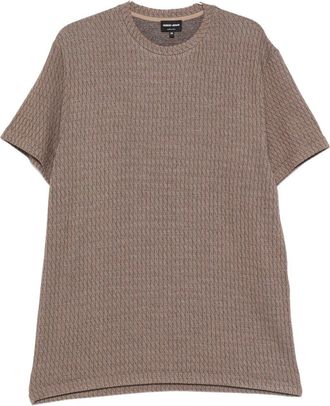 Giorgio Armani T-shirts en polos Bruin