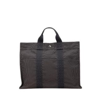 Hermès Pre-owned Tote Bags, female, Gray, Size: ONE SIZE Pre-owned Canvas Tote Bag