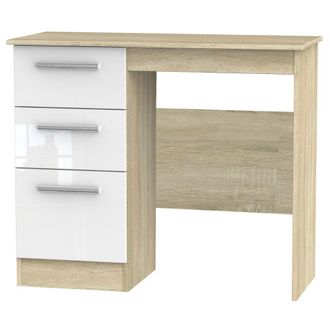 Welcome Furniture Copenhagen Ready Assembled Dressing Table - White Matt & Oak - Welcome Furniture | TJ Hughes
