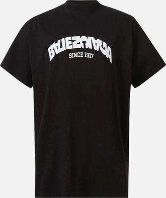 Balenciaga Mens Balenciaga Back Flip Logo T-shirt Black - Size: XL 5