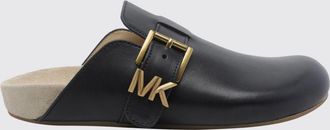 Michael Kors Mules Greer in pelle con monogramma MK e tacco basso