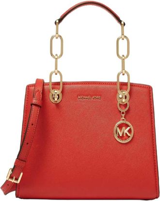 Michael Kors Cynthia Small Leather Satchel Bag