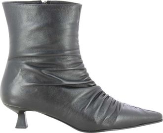 Tango Charli Enkellaarsjes - Dames - Laarzen met Hak - Zwart - 40 EU - Leer - Schoenen