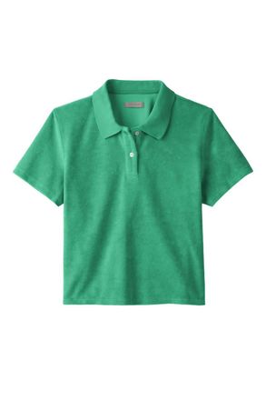 Outerknown Womens Rewind Polo Shirt In Bright Green