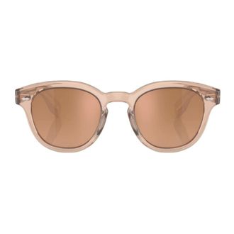 Oliver Peoples Sunglasses, female, Brown, Size: 49 MM Round Transparent Sunglasses