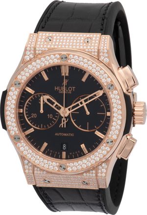 Hublot Classic Fusion Chronograph Automatic Diamond Mens Watch 521.OX.1180.LR.1704