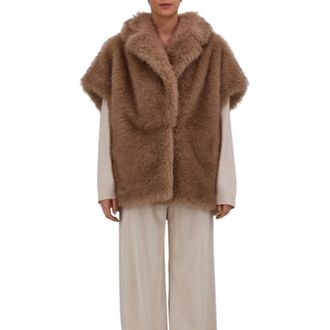 Herno Gilet - Dames - Jassen - Bruin - Maat: S Zijde