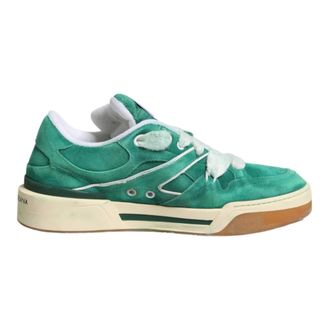 Dolce & Gabbana Sneakers, male, Green, Size: 11 US New Roma Low Top Sneakers