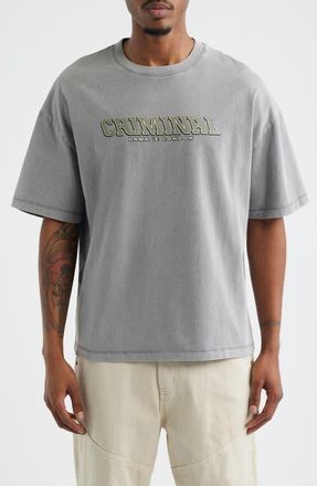 Criminal Damage Statute Graphic T-Shirt in Grey at Nordstrom, Size Xx-Large