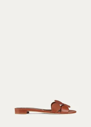 Manolo Blahnik Haribal Leather Sandals