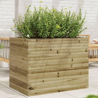 vidaXL Jardinera Madera De Pino Impregnada 90x60x68,5 Cm Vidaxl
