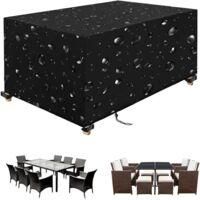 OEM Funda Para Muebles De Jard&iacute;n De 180x120x74cm/lxwxh, Lona Protectora Negra Para Exteriores, Tejido Oxford 420d, Impermeable Y Resistente A Los Rayos Uv
