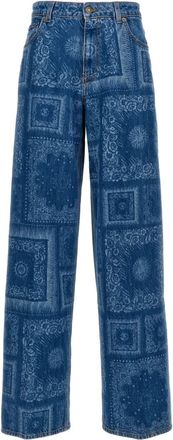 Roberto Cavalli Jeans a gamba ampia - Blu