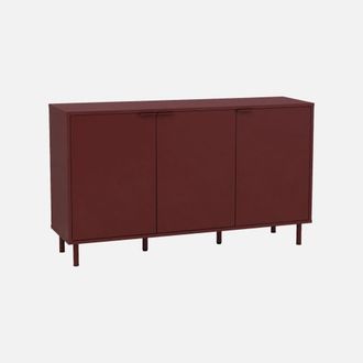 Sweeek Aparador De Madera Y Metal Con 3 Puertas, 120cm