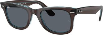 Ray-Ban Unisex - Wayfarer Sunglasses In Brown/ Trans Blue/ Blue