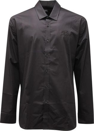 Karl Lagerfeld Camicia Shirt - Heren - Casual Overhemden - Zwart - M - Overhemden