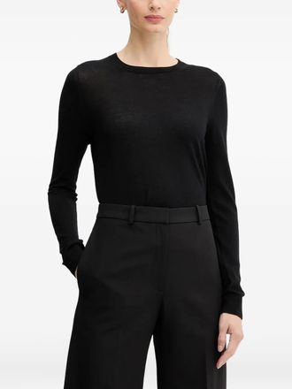BOSS Ferpina long-sleeve sweater - Black