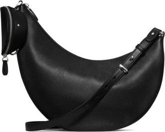 Kate Spade New York large duo pebbled leather crossbody bag in Black at Nordstrom