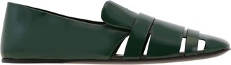 Ferragamo Ferragamo Dion Cutout Leather Loafers