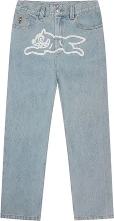 Icecream Jeans in denim con cane da corsa gelato