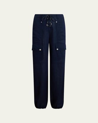 Ralph Lauren Collection Briella Ripstop Ankle Cargo Pants