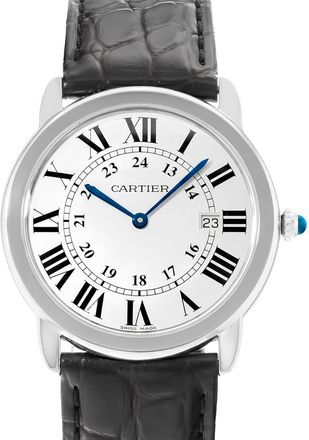 Cartier Pre-owned Cartier Ronde Solo De Cartier Quartz Silver Dial Mens Watch W6700255