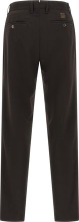 Incotex Pleated Wool-Blend Trousers - Black