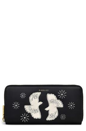 Radley London Two Turtle Doves Large Zip Around Wallet in Black at Nordstrom Rack