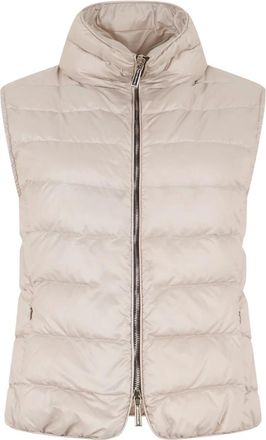 Moorer Gilet met rits - Dames - Jassen - Beige - Maat: XS Poliester