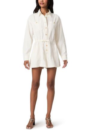 Paige Madigan Shirt Romper in Tonal Ecru at Nordstrom, Size 00