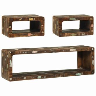 vidaXL Vidaxl - Set Di Mobili Tv 3 Pcs Multicolore Legno Massello Di Recupero