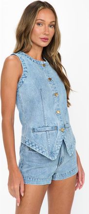 Show me your Mumu Pacifica Shorts in Slate Indigo at Nordstrom, Size 28