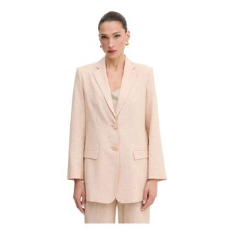 A|X Armani Exchange Dames, Jassen, Beige, Maat: S Linnen