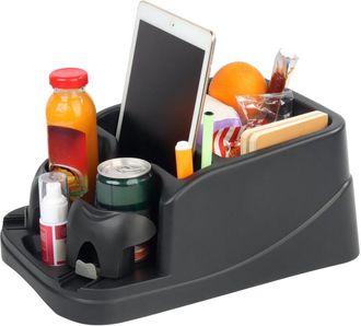 OEM Organizador Universal Para Consola Central De Autos, Camionetas, Minivans Y Suv. Incluye 2 Portavasos Ajustables Y Cintur&oacute;n De Seguridad Para Un Ajust