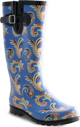 Nomad Puddles Waterproof Rain Boot in Blue Paisley at Nordstrom Rack, Size 7