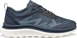 Geox Blauwe vrijetijdssneakers - Heren - Sneakers - Blauw - 42 EU - Polyester - Schoenen