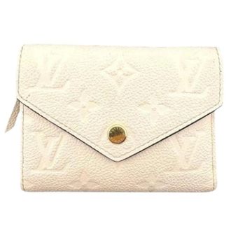 Louis Vuitton Pre-owned Wallets, female, Beige, Size: ONE SIZE Pre-owned Vintage Tri-fold Wallet