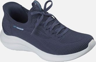 Skechers Womens Skechers Ultra Flex 4.0 Textile Womens Navy Standard Trainers - Size: 7