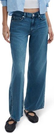 Rag & Bone Featherweight Saige Low Rise Straight Leg Jeans in River at Nordstrom, Size 34
