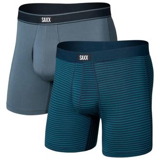 Saxx Daytripper Boxer Brief Fly 2-Pack Kunstfaserunterw&auml;sche f&uuml;r Herren | blau