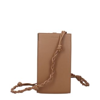 Jil Sander Brown Leather Crossbody Womens Bag